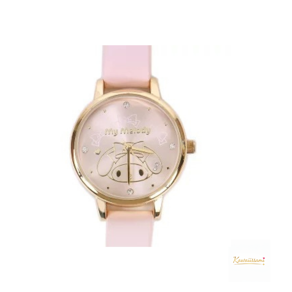 Sanrio Elegant Faux-Leather Wristwatch for Women