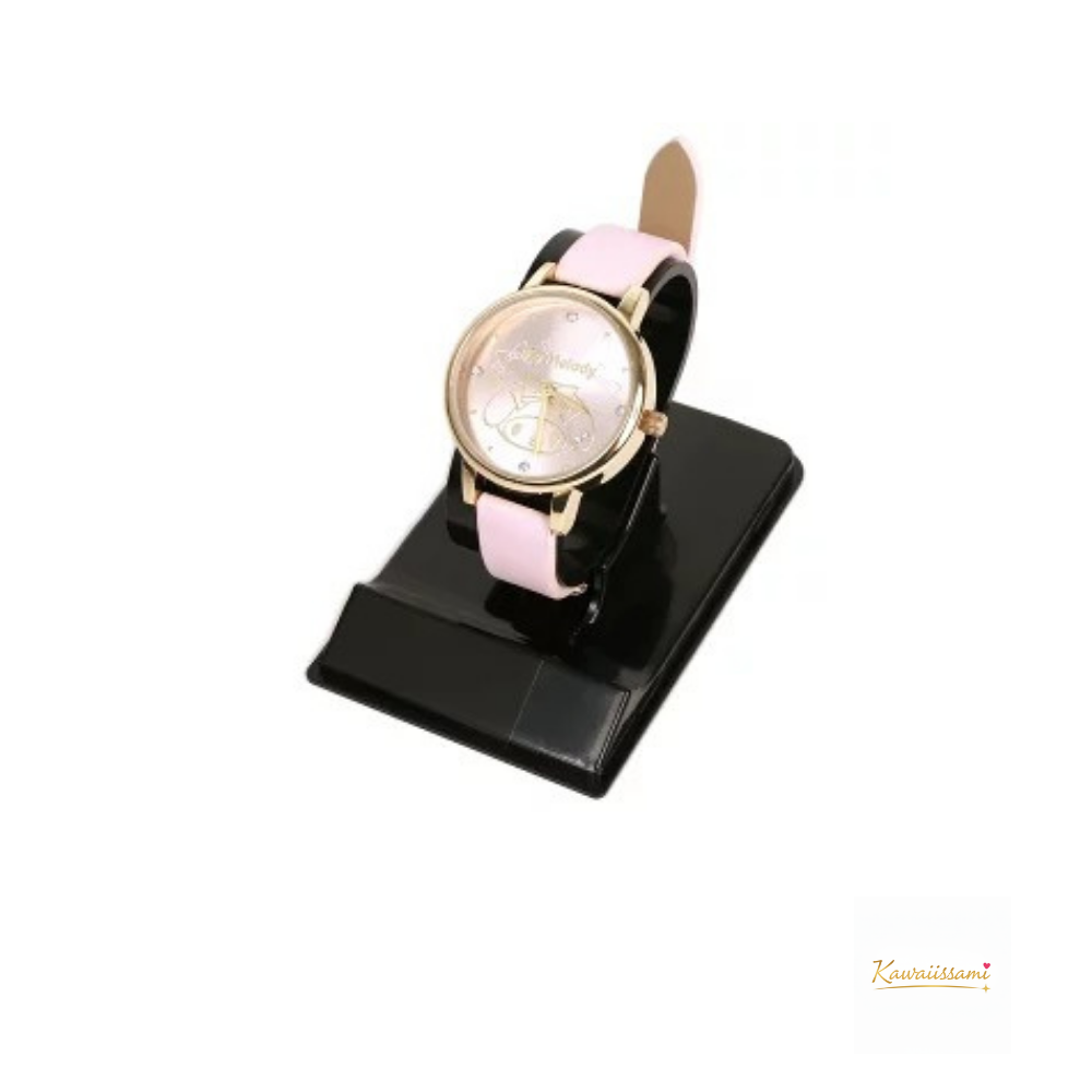 Sanrio Elegant Faux-Leather Wristwatch for Women