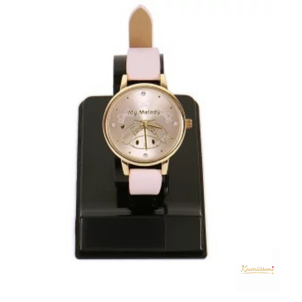 Sanrio Elegant Faux-Leather Wristwatch for Women