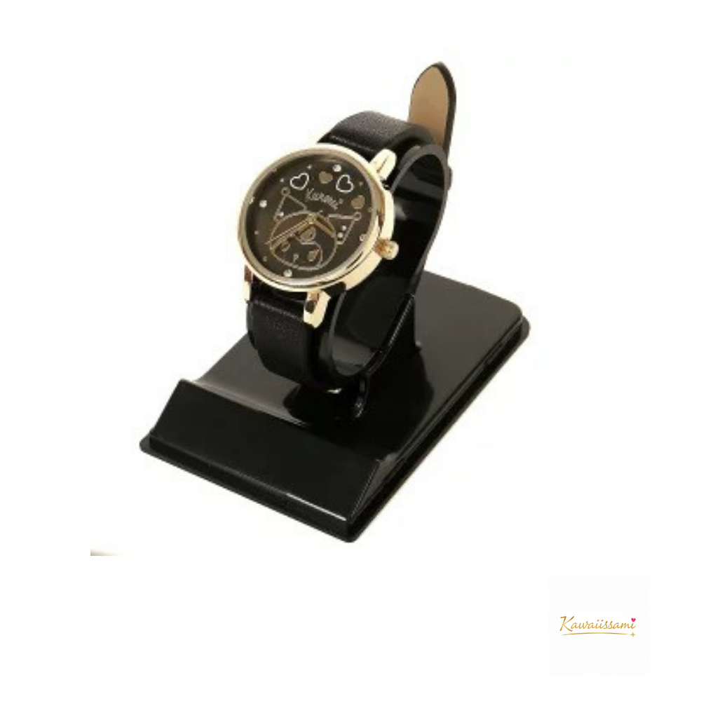 Sanrio Elegant Faux-Leather Wristwatch for Women