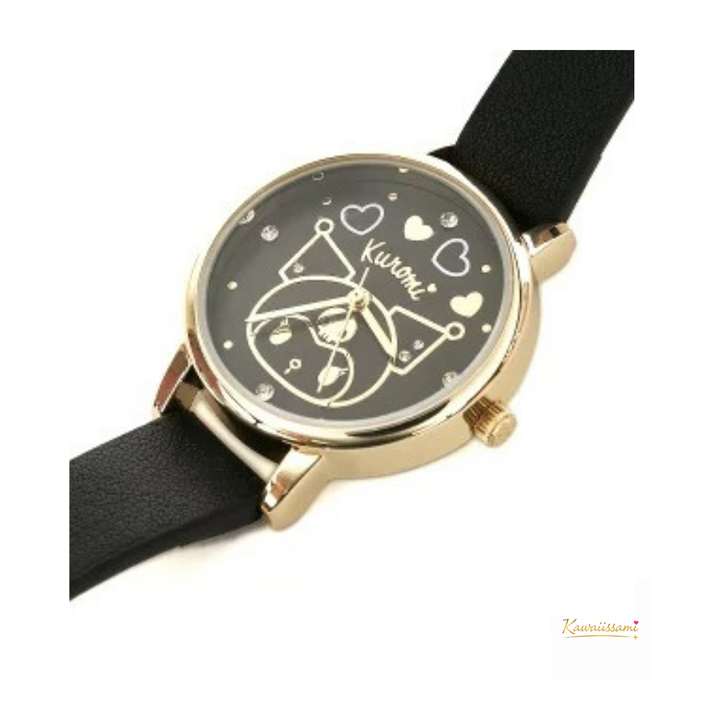 Sanrio Elegant Faux-Leather Wristwatch for Women