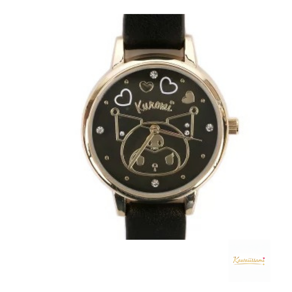 Sanrio Elegant Faux-Leather Wristwatch for Women