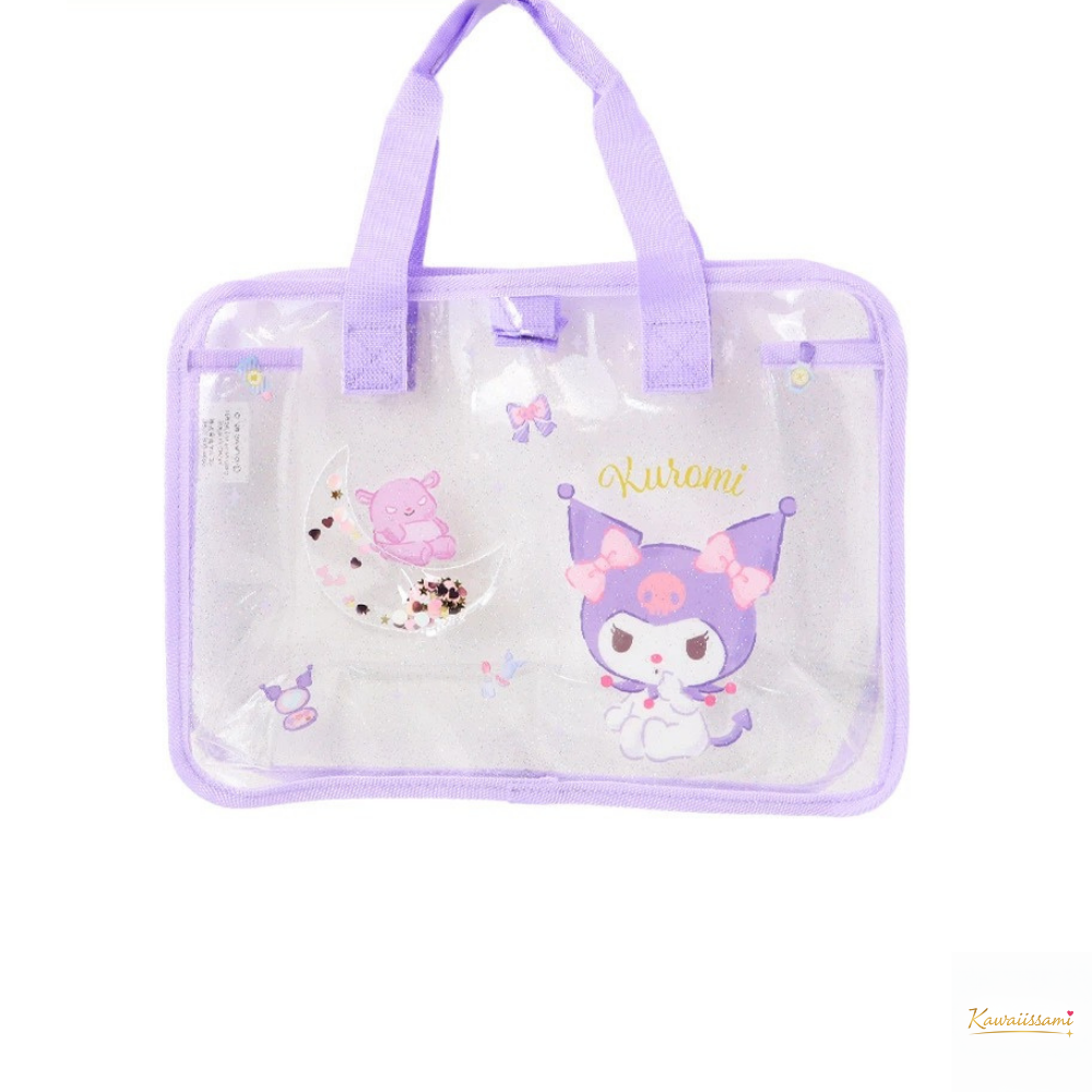 Sanrio Kids Clear PVC Pool Tote Bag (Hello Kitty / Kuromi/Sanrio Characters)
