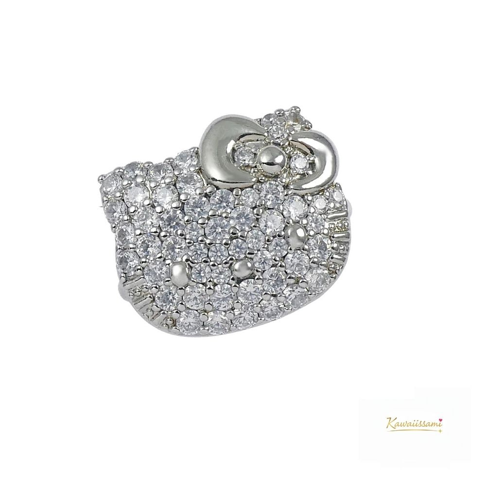 Hello Kitty Pavé Face Ring