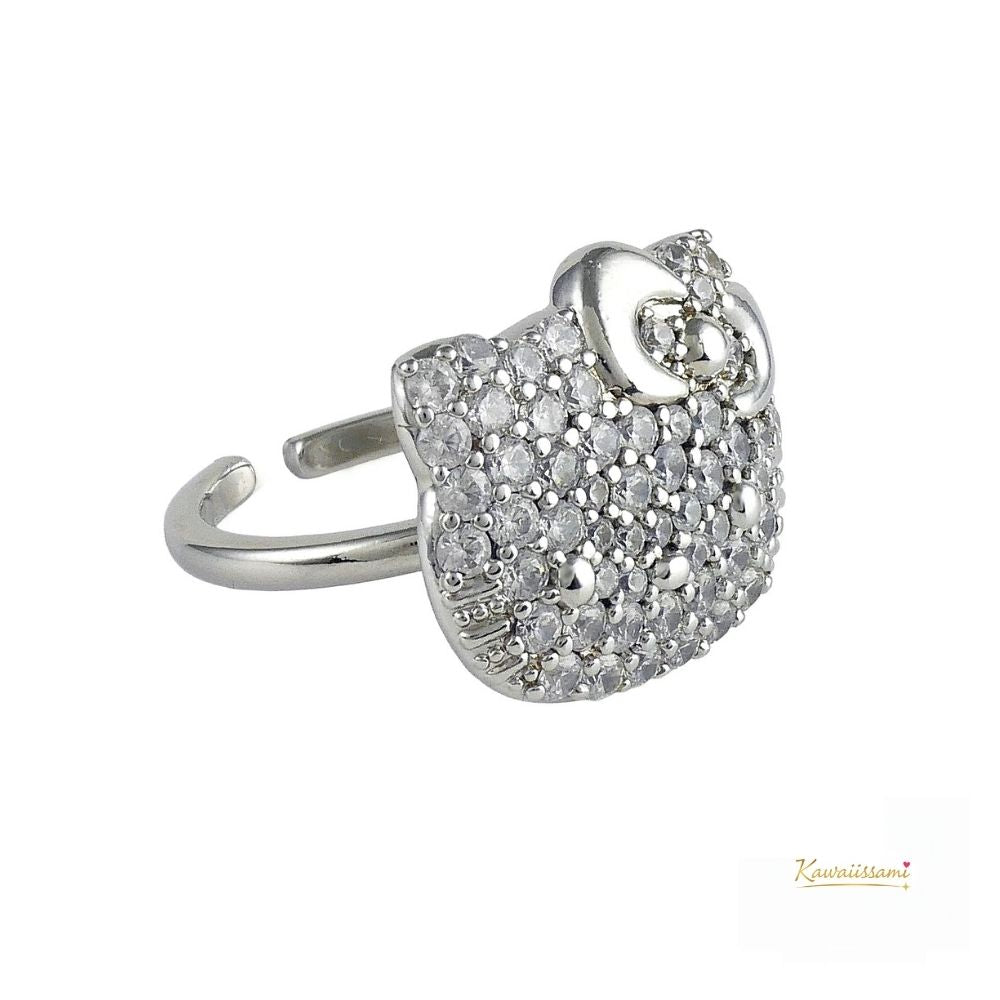 Hello Kitty Pavé Face Ring