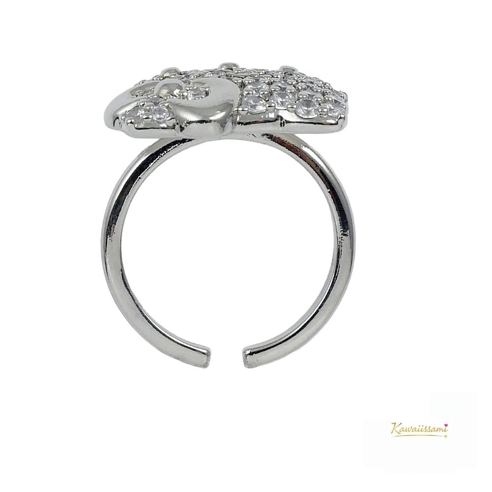 Hello Kitty Pavé Face Ring