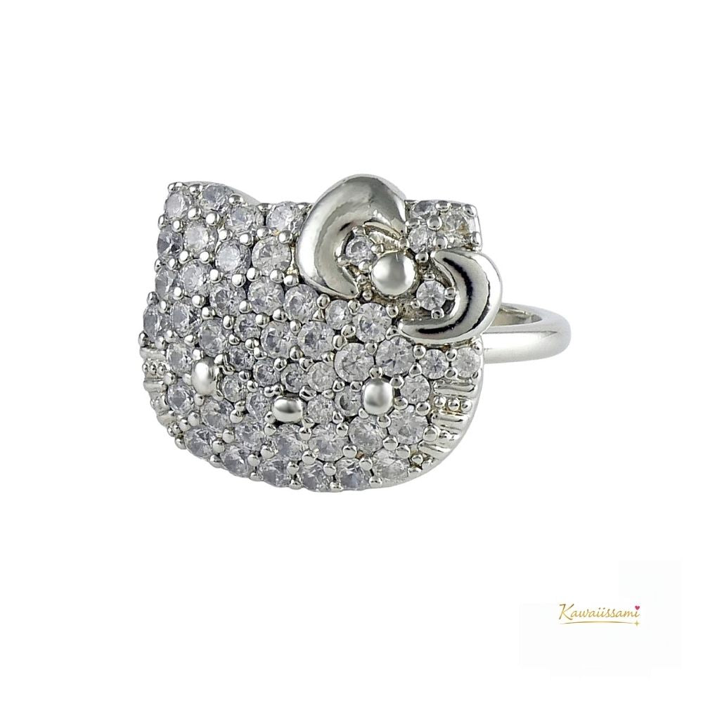Hello Kitty Pavé Face Ring