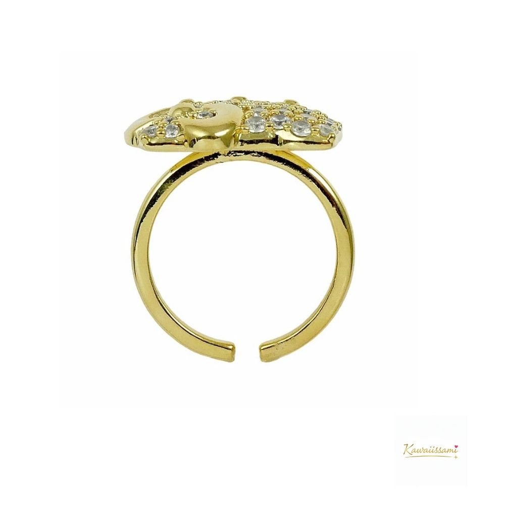 Hello Kitty Pavé Face Ring