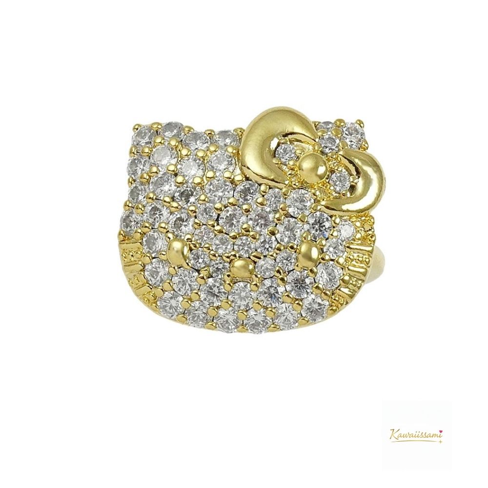 Hello Kitty Pavé Face Ring