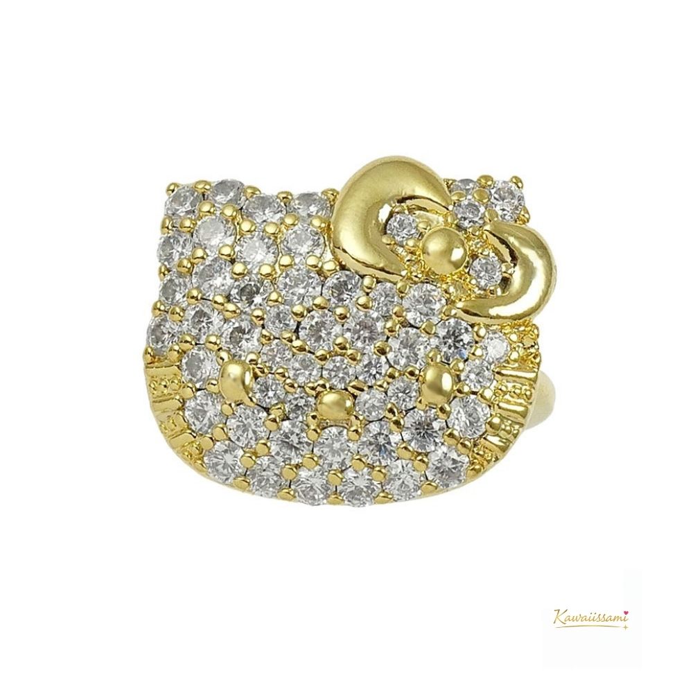 Hello Kitty Pavé Face Ring