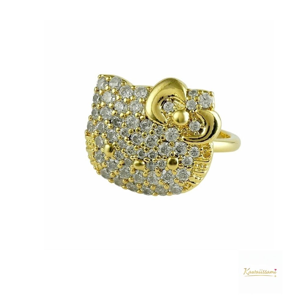 Hello Kitty Pavé Face Ring