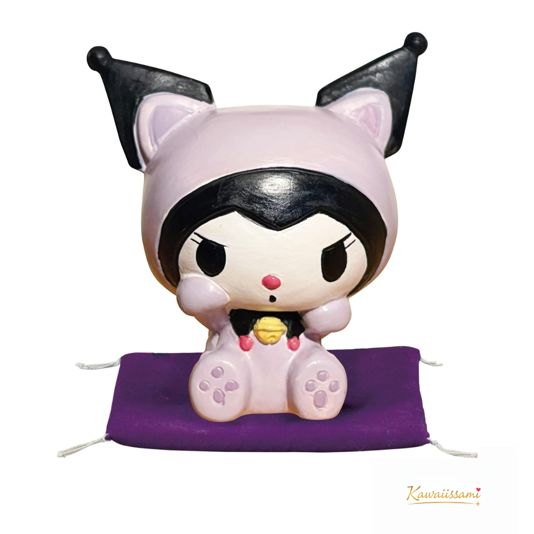 Sanrio Maneki Neko Lucky Cat Figurine – Happy Cushion Sitting