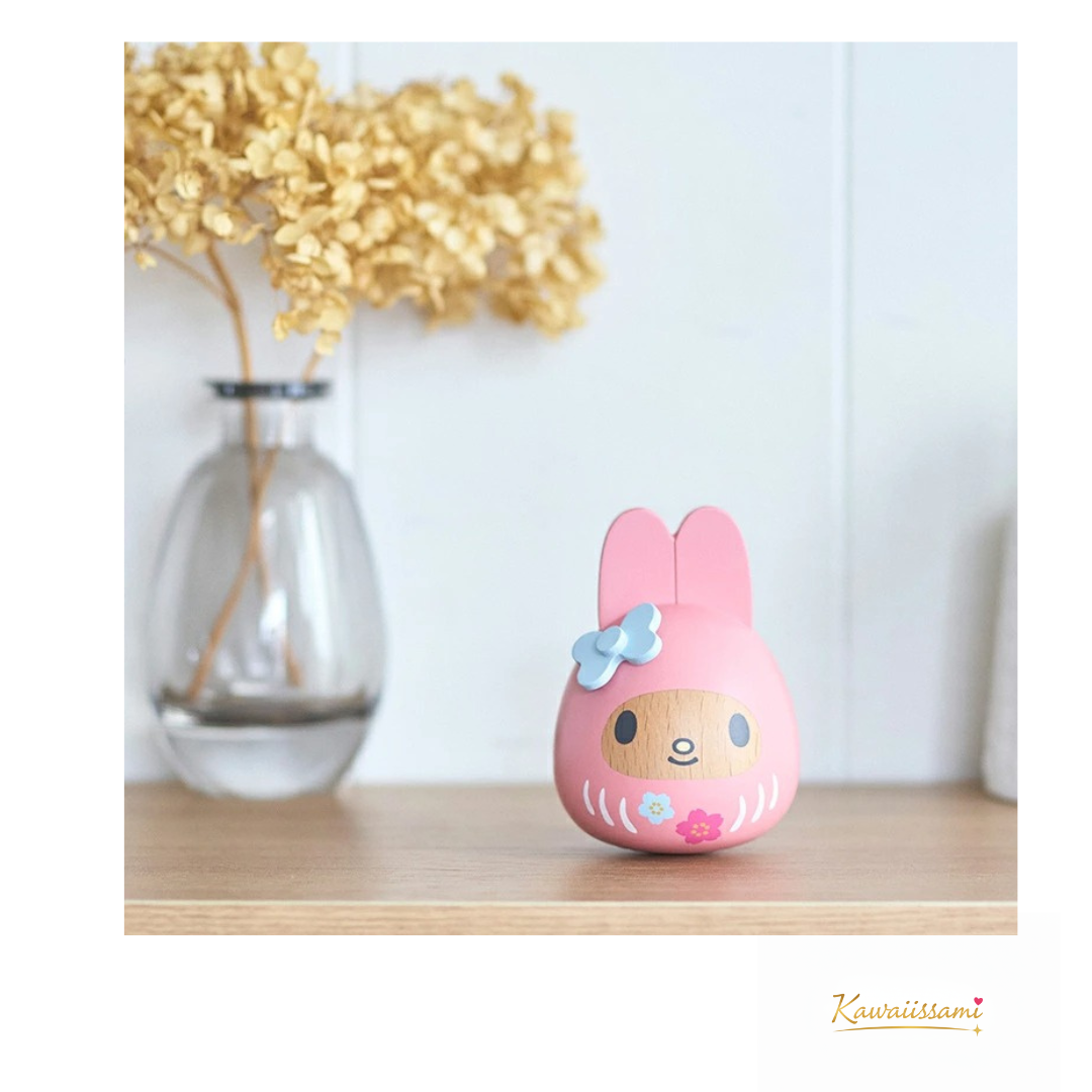 Sanrio Wooden Daruma Figurine – Hello Kitty / My Melody / Kuromi