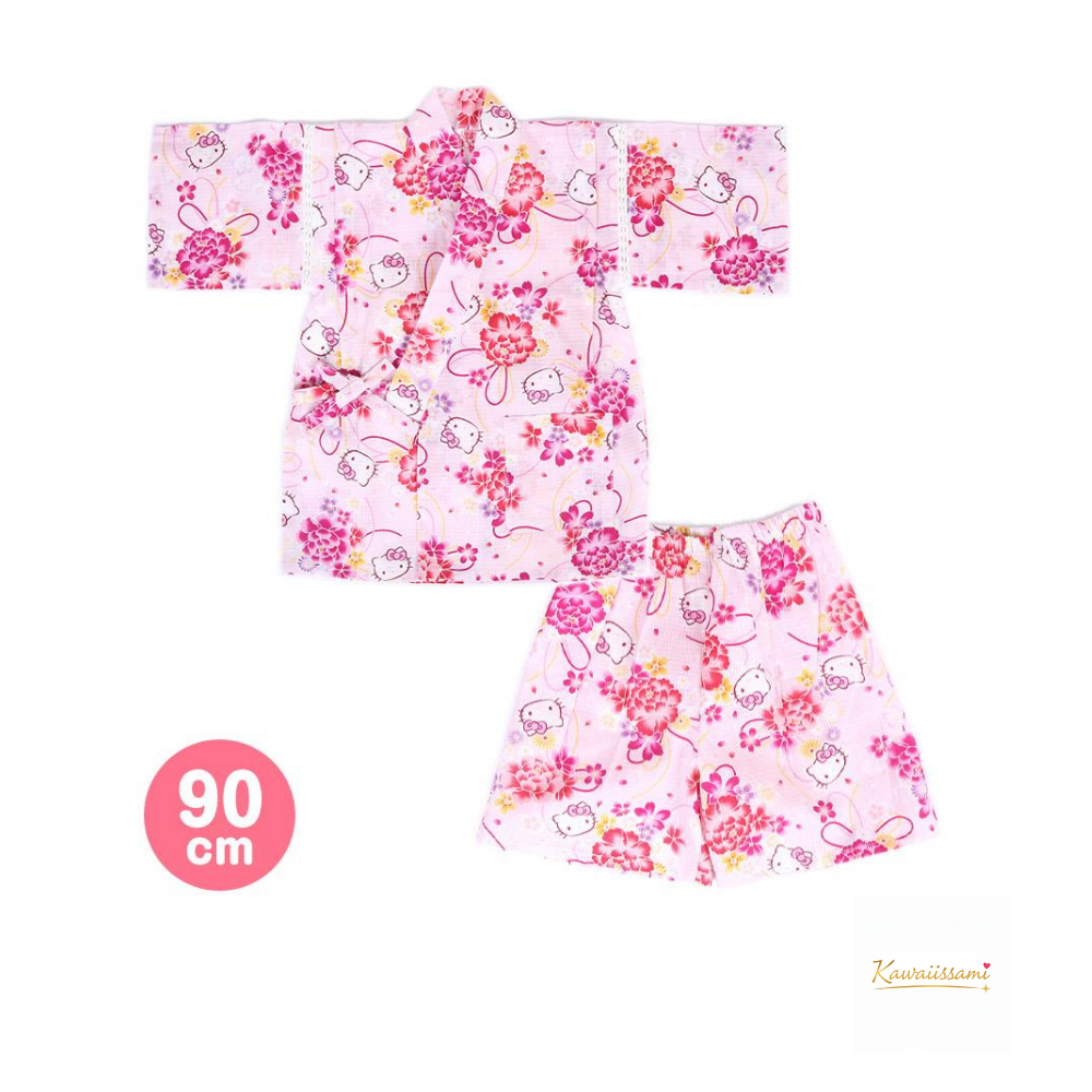 Hello Kitty Toddler Jinbei 90cm - Sweet Floral