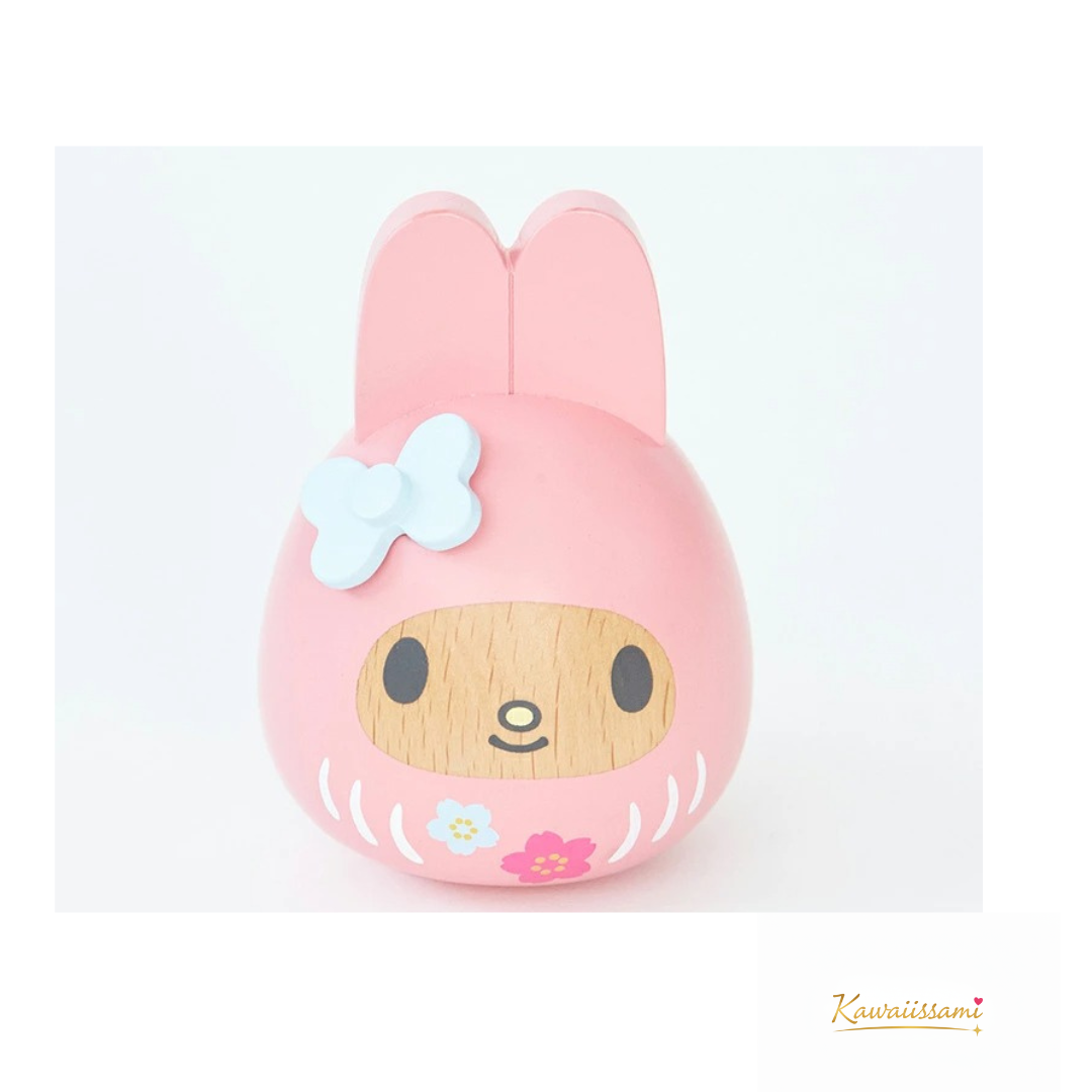 Sanrio Wooden Daruma Figurine – Hello Kitty / My Melody / Kuromi