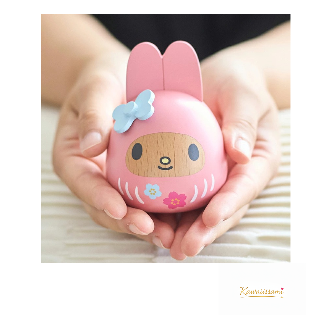 Sanrio Wooden Daruma Figurine – Hello Kitty / My Melody / Kuromi