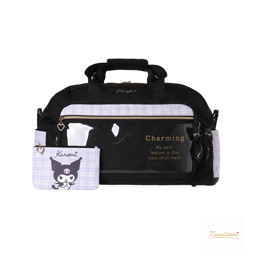 Sanrio Characters Large 40L Travel Bag - Plaid Edition