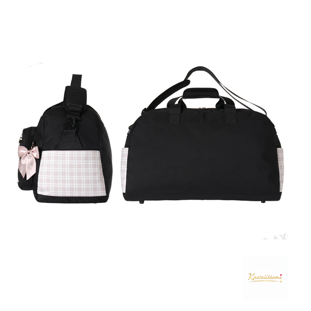 Sanrio Characters Large 40L Travel Bag - Plaid Edition